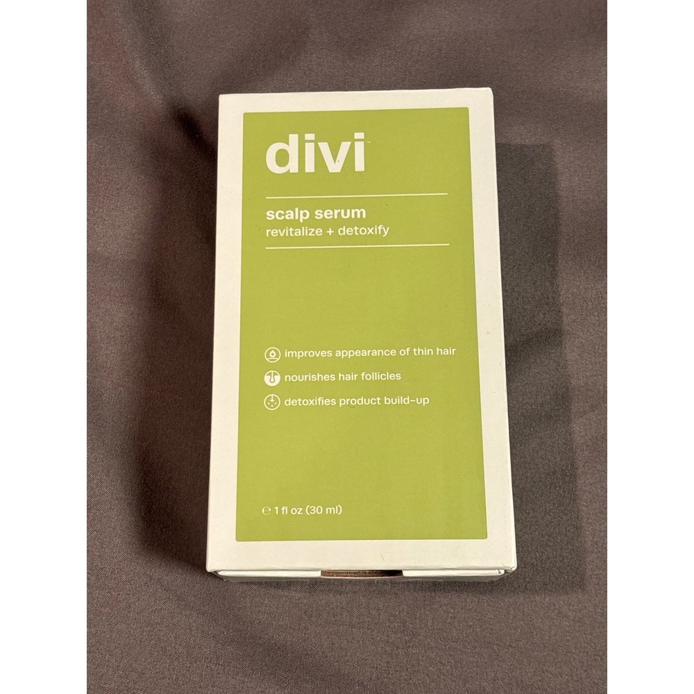 Divi Scalp Serum Revitalize Detoxify Hair Treatment 1 fl oz 30ml NEW